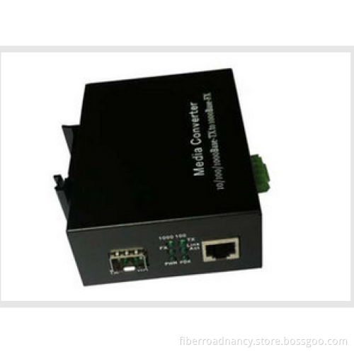 Gigabit SFP Slot Industrial Fiber Media Converter with high speed